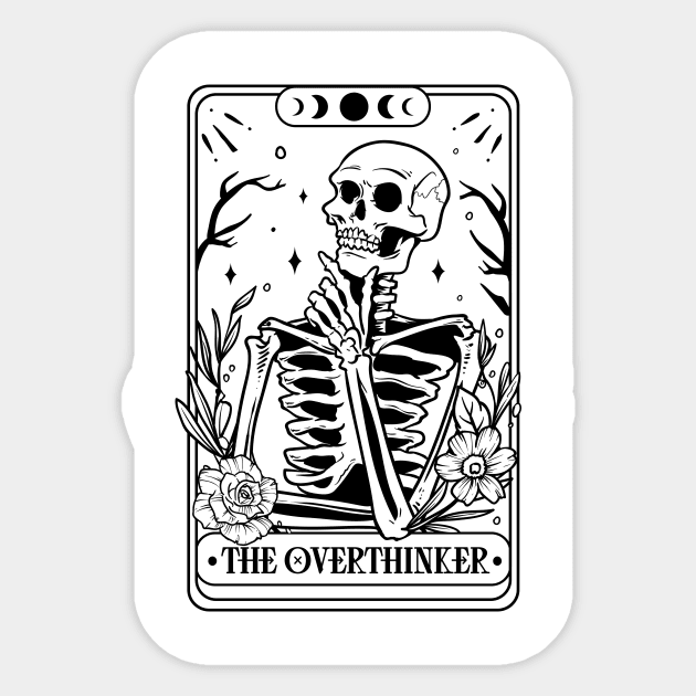 The Overthinker Tarot Card Sticker by CB Creative Images